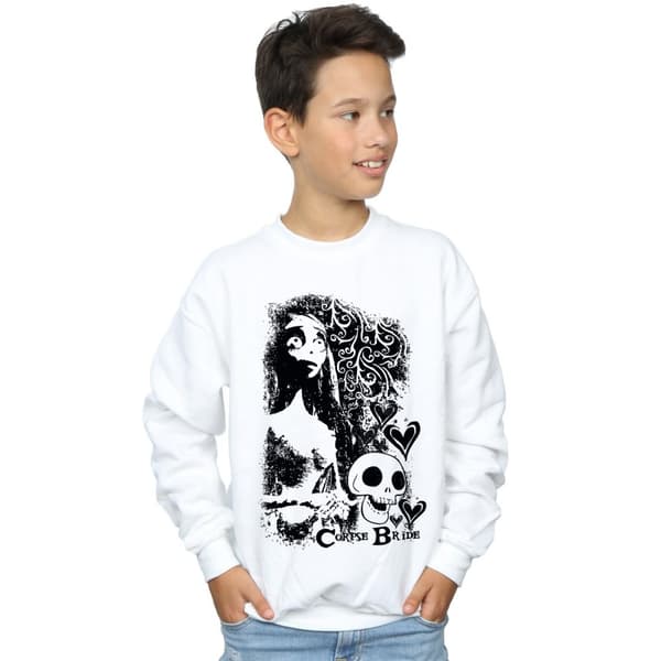 Corpse Bride Boys Skull Logo Sweatshirt