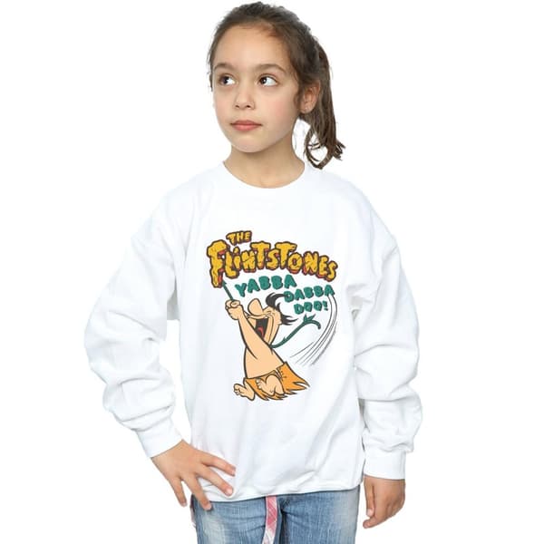 The Flintstones Sweatshirt Fred Yabba Dabba Doo för flickor