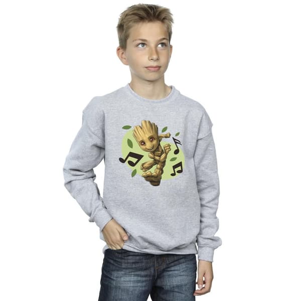 Marvel Pojkar Guardians Of The Galaxy Groot Sweatshirt med musiknoter