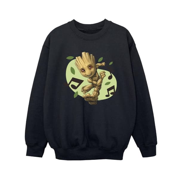 Marvel Pojkar Guardians Of The Galaxy Groot Sweatshirt med musiknoter