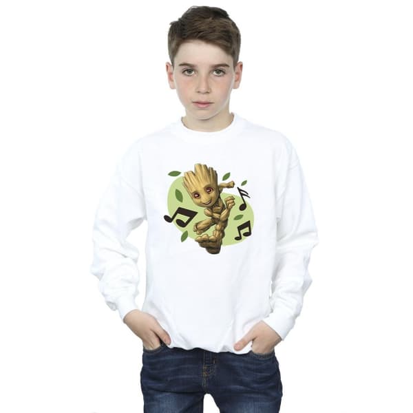 Marvel Pojkar Guardians Of The Galaxy Groot Sweatshirt med musiknoter