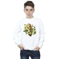 Miniatyrbild 2 av 3: Marvel Pojkar Guardians Of The Galaxy Groot Sweatshirt med musiknoter