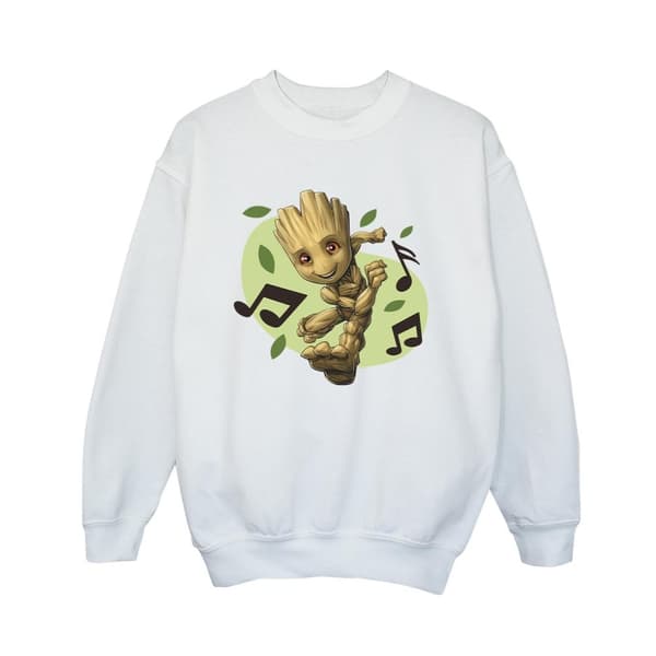 Marvel Pojkar Guardians Of The Galaxy Groot Sweatshirt med musiknoter