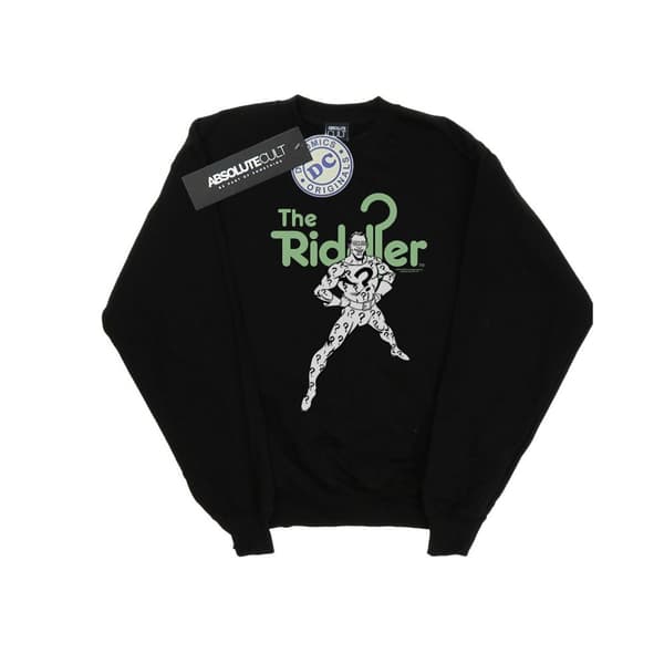 DC Comics Boys The Riddler Mono Action Pose Sweatshirt