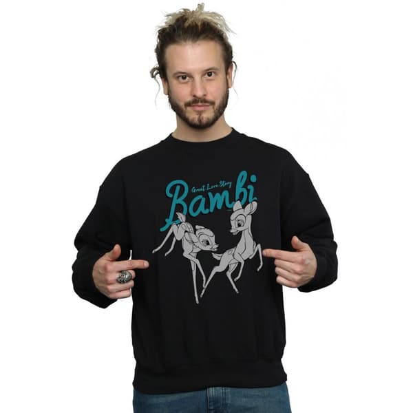 Disney Mens Bambi Great Love Story Sweatshirt