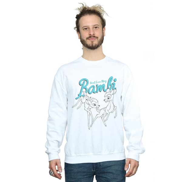 Disney Mens Bambi Great Love Story Sweatshirt