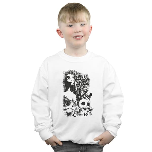 Corpse Bride Pojkar Skull Logo Sweatshirt