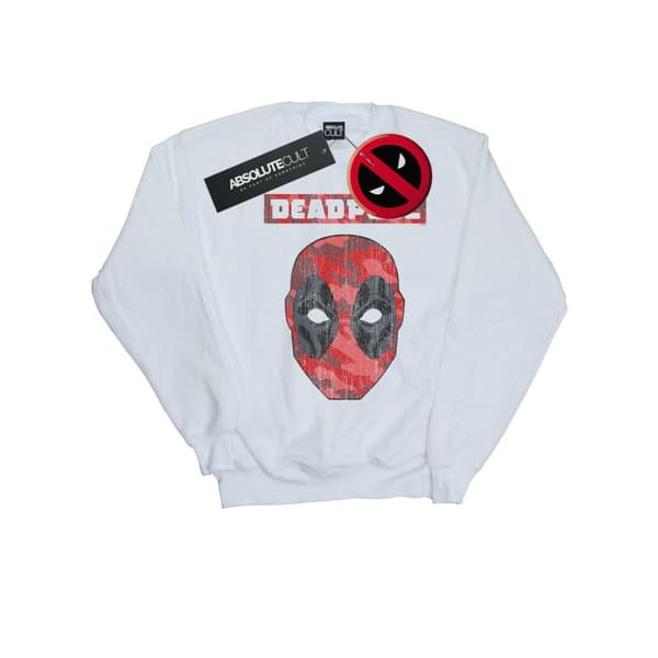 Marvel Dam/kvinnor Deadpool Camo Head Sweatshirt