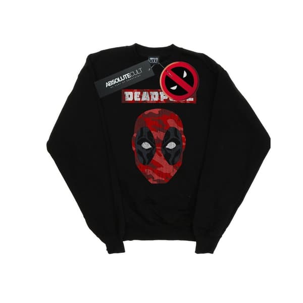 Marvel Dam/kvinnor Deadpool Camo Head Sweatshirt