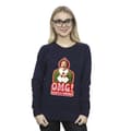 Miniatyrbild 3 av 4: Elf Dam/kvinnor Santa´s Coming Sweatshirt