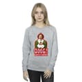 Miniatyrbild 3 av 4: Elf Dam/kvinnor Santa´s Coming Sweatshirt