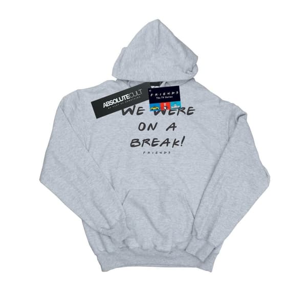 Friends Mens We Were On A Break Text Hoodie