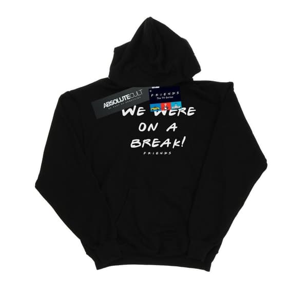 Friends Mens We Were On A Break Text Hoodie