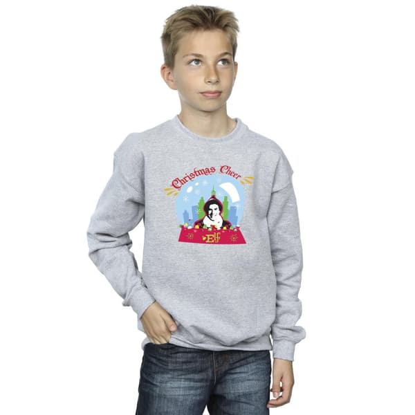 Elf Boys Christmas Snowglobe Sweatshirt