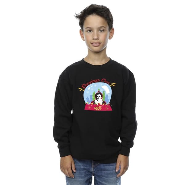 Elf Boys Christmas Snowglobe Sweatshirt