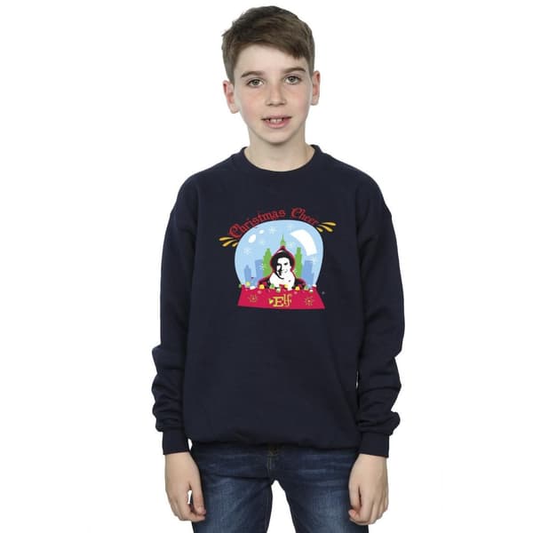 Elf Boys Christmas Snowglobe Sweatshirt