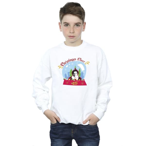 Elf Boys Christmas Snowglobe Sweatshirt