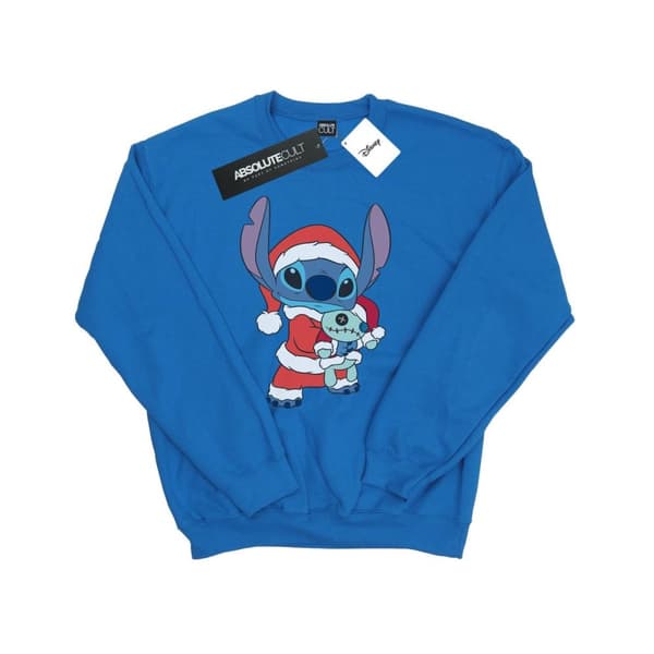 Disney Mens Lilo And Stitch Stitch Christmas Sweatshirt