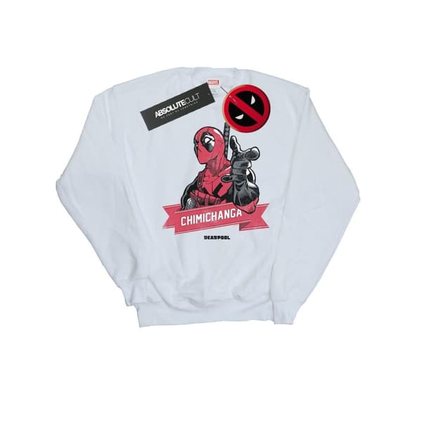 Marvel Womens/Ladies Deadpool Chimichanga Finger Sweatshirt