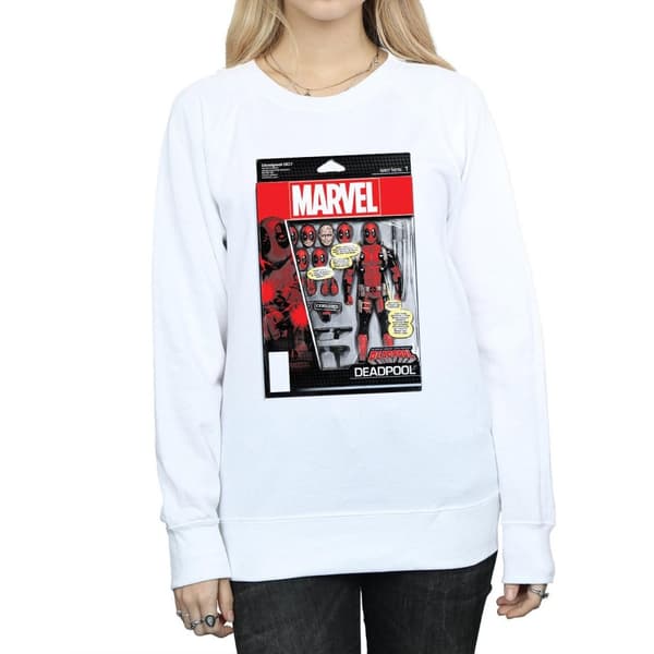Marvel Womens/Ladies Deadpool Action Figure Sweatshirt