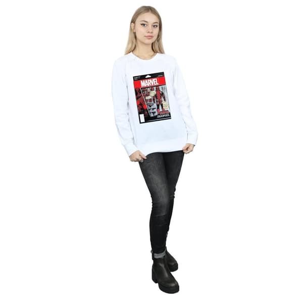 Marvel Sweatshirt med actionfigur av Deadpool för kvinnor/damer