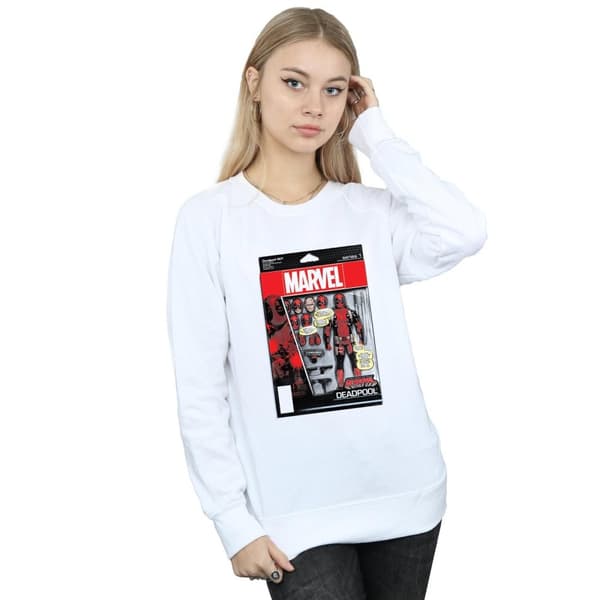 Marvel Sweatshirt med actionfigur av Deadpool för kvinnor/damer