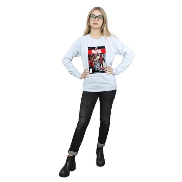 Marvel Womens/Ladies Deadpool Action Figure Sweatshirt