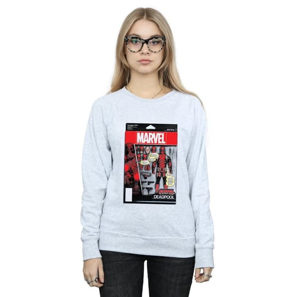Marvel Womens/Ladies Deadpool Action Figure Sweatshirt