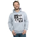 Miniatyrbild 2 av 3: Disney Mens Mickey Mouse Smiling Squares Hoodie