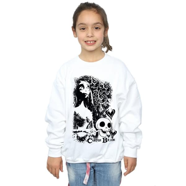 Corpse Bride Girls Skull Logo Sweatshirt