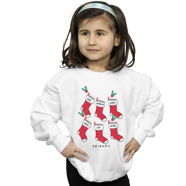 Friends Sweatshirt med julstrumpor för flickor