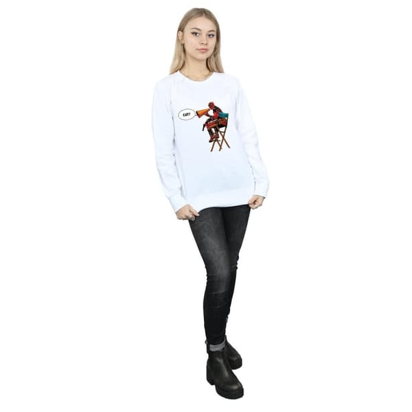 Marvel Dam/Tjej Deadpool Regissörsstolen Sweatshirt