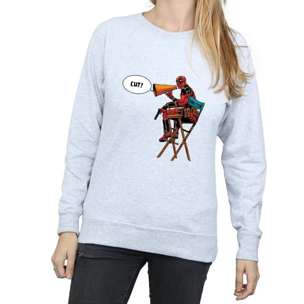 Marvel Dam/Tjej Deadpool Regissörsstolen Sweatshirt