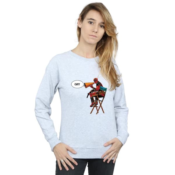 Marvel Dam/Tjej Deadpool Regissörsstolen Sweatshirt