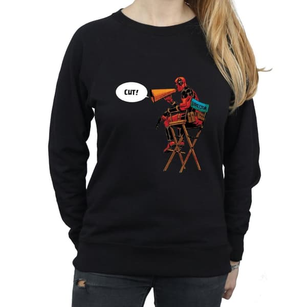Marvel Dam/Tjej Deadpool Regissörsstolen Sweatshirt