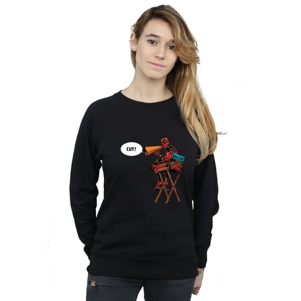Marvel Dam/Tjej Deadpool Regissörsstolen Sweatshirt