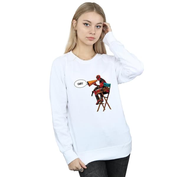 Marvel Dam/Tjej Deadpool Regissörsstolen Sweatshirt