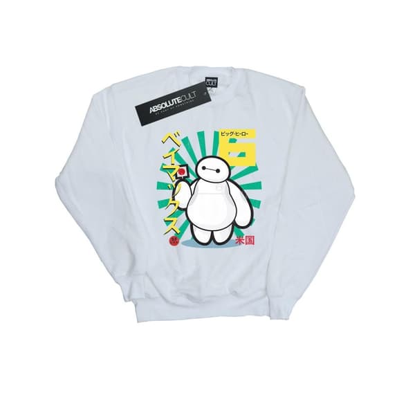 Disney Mens Big Hero 6 Baymax Lollypop Sweatshirt