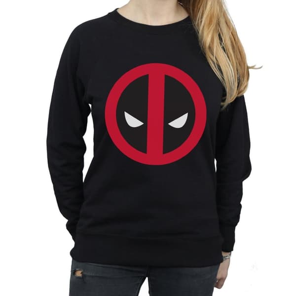 Marvel Womens/Ladies Deadpool Large Clean Logo Sweatshirt