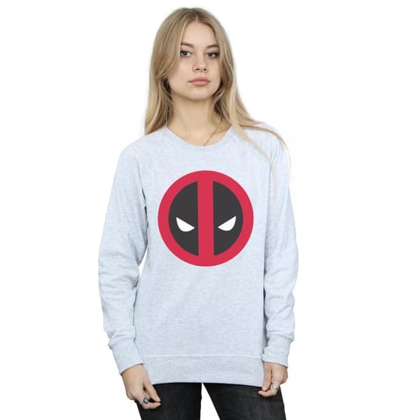 Marvel Womens/Ladies Deadpool Large Clean Logo Sweatshirt