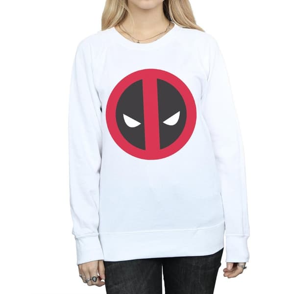 Marvel Womens/Ladies Deadpool Large Clean Logo Sweatshirt