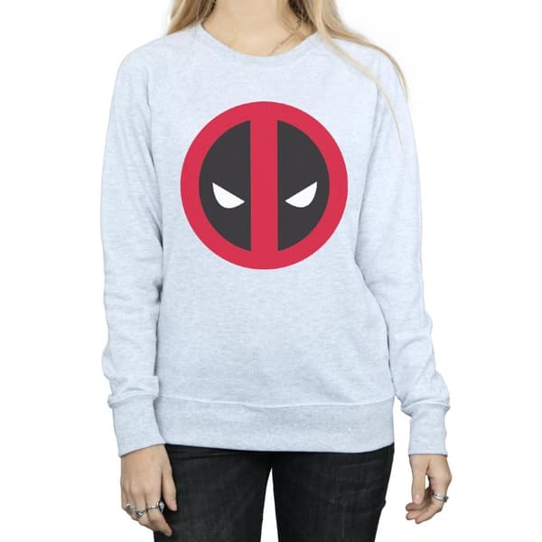 Marvel Womens/Ladies Deadpool Large Clean Logo Sweatshirt