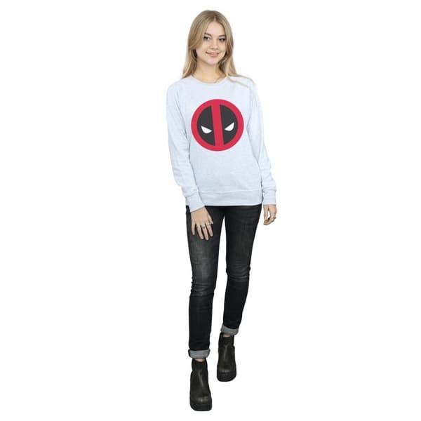 Marvel Womens/Ladies Deadpool Large Clean Logo Sweatshirt