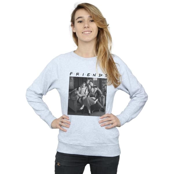 Friends Womens/Ladies Black And White Photo Sweatshirt