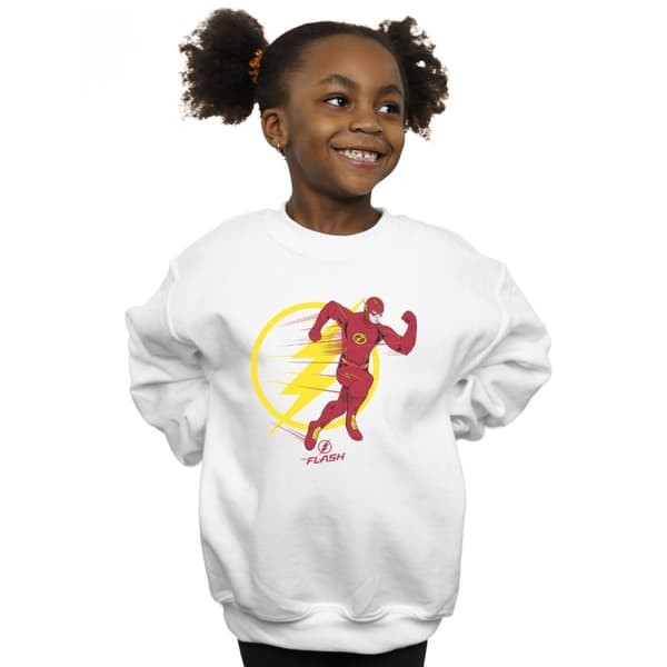 DC Comics Sweatshirt med löparemblem från The Flash för flickor