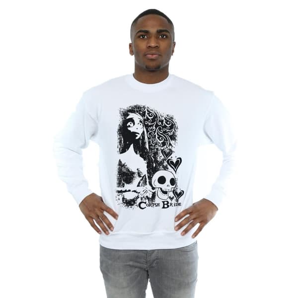 Corpse Bride Mens Skull Logo Sweatshirt