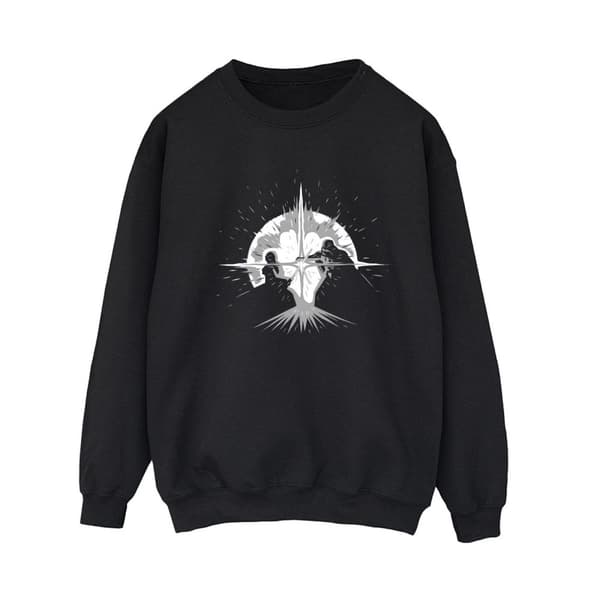 Star Wars Dam/Tjej Obi-Wan Kenobi Saber Silhouette Fight Sweatshirt