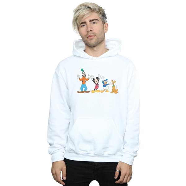 Disney Mens Mickey Mouse Friends Hoodie
