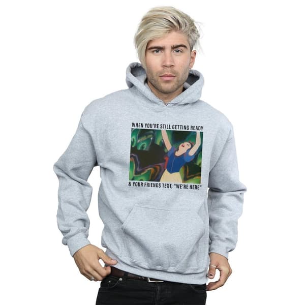 Disney Princess Mens Snow White Still Getting Ready Hoodie