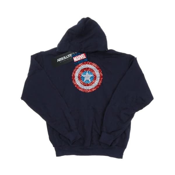 Marvel Kapten Amerikas pixelerade sköld - huvtröja, herr